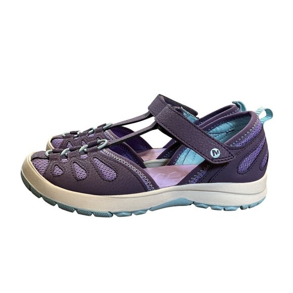 Merrell Kids NWOT Purple/Blue Hydro Lily QuickDry Sandals Size 3 - Picture 5 of 10